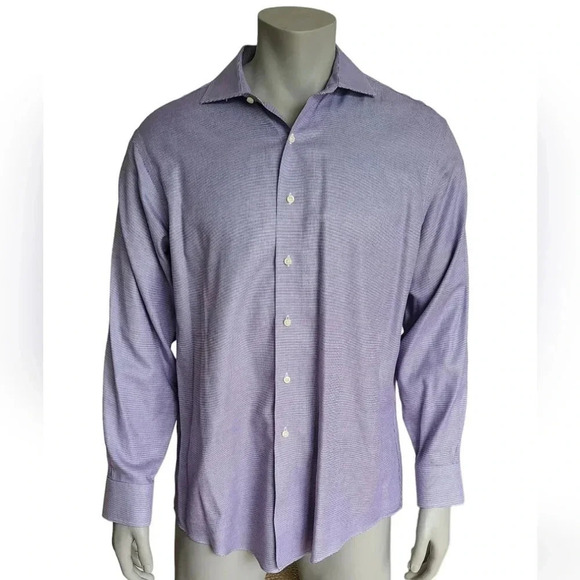 BROOKS BROTHERS Regular fit  Regent Purple Shirt - Picture 2 of 9